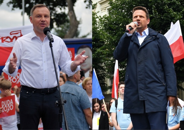  [SONDAŻ] Andrzej Duda kontra Rafał Trzaskowski. Zobacz najnowszy sondaż dla "Wiadomości"