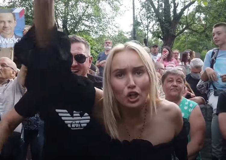  [video] "Je.ać Dudę!". Agresja zwolenników Trzaskowskiego na wiecu w Nowej Soli
