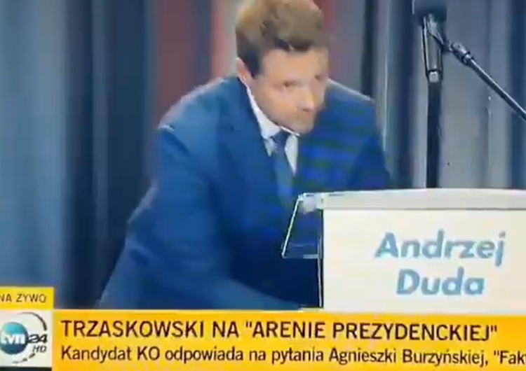 Wiodące media o "podaniu wody dziennikarce przez Trzaskowskiego" - "Ta woda tam na Dudę czekała czy jak?"