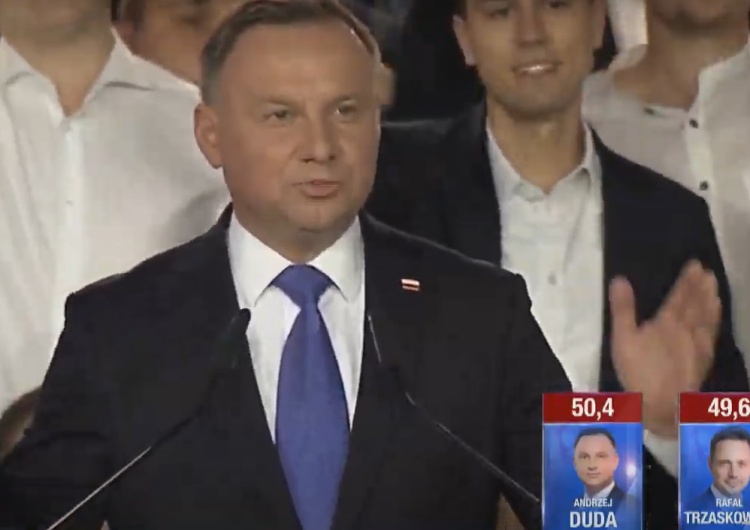  [transmisja online] Exit polls. Andrzej Duda prezydentem. Przemówienia kandydatów