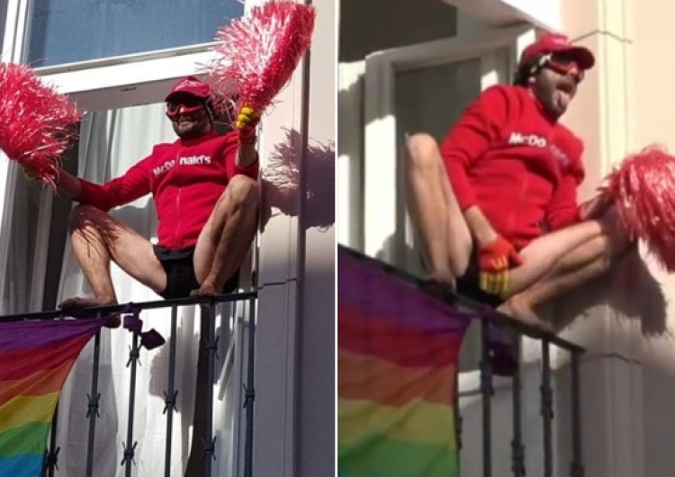 Kataryna krytykuje policję za zdjęcie flagi LGBT na trasie Marszu. Internauci pokazują jak było naprawdę