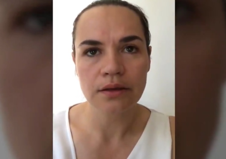  [video] Pilne! Na nagraniu Cichanouska mówi, że "okazała się zbyt słaba" i prosi żeby ją zrozumieć
