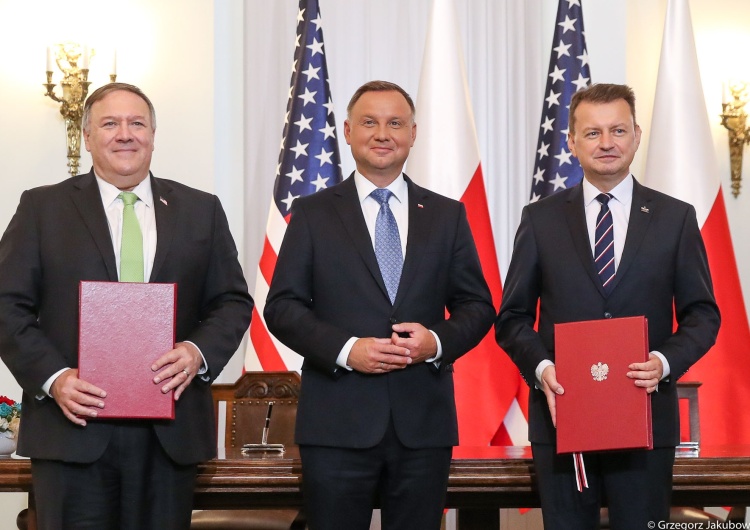 Prezydent Andrzej Duda: "Podpisanie umowy wojskowej z USA przenosi nas w kolejny etap współpracy"