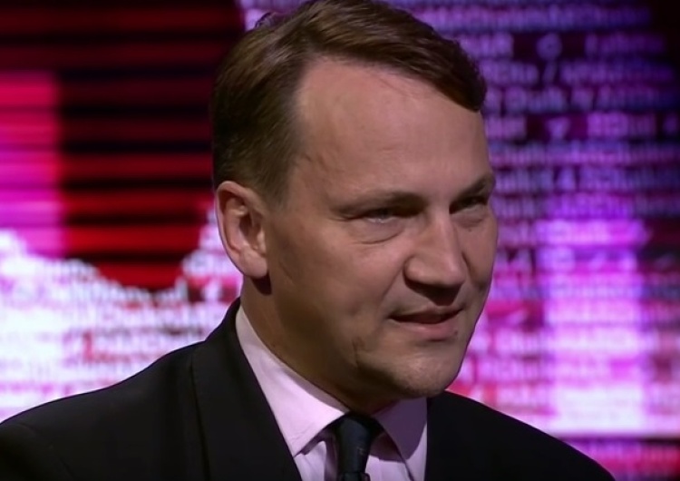 zrzut ekranu Radosław Sikorski kpi: "Saryusz-Wolski prędzej zostanie wybrany na zwycięzcę Eurowizji, niż na szefa RE"