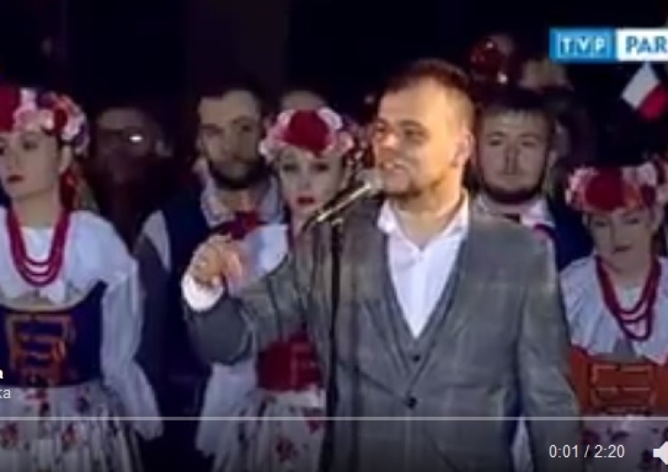 zrzut ekranu Wystąpienie prezydenta na Śląsku zakłócił prowokator. Prezydent zachował się z klasą