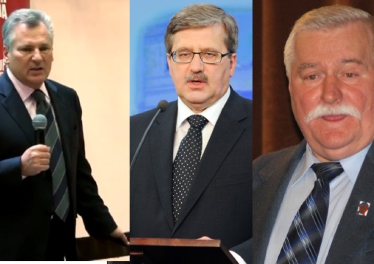  Komorowski, Wałęsa i Kwaśniewski razem apelują o "odpowiedzialną politykę europejską"