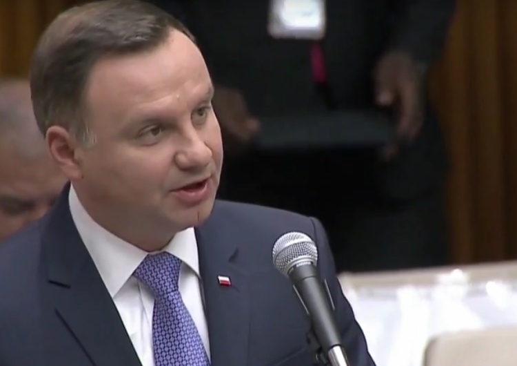  Prezydent Duda w ONZ: Obowiązkiem przywrócenie prawa człowieka do życia w jego WŁASNEJ ojczyźnie