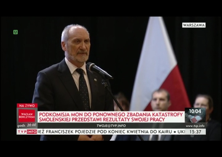 Ustalenia podkomisji MON: Wybuch w kadłubie Tupolewa