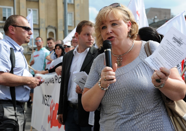 M. Żegliński "Solidarność" okupuje Ministerstwo Zdrowia. Maria Ochman: Miał być dialog, a wyszedł protest