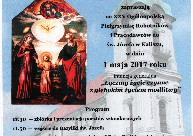  XXV Pielgrzymka Robotników i Pracodawców do św. Józefa w Kaliszu