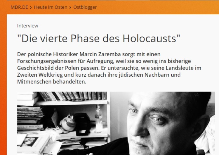  historyk Zaremba w niemieckich mediach o tym jak "Polacy za okupacji zabili więcej Żydów niż Niemców"