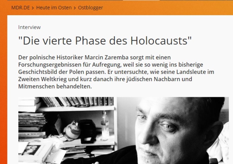 historyk Zaremba w niemieckich mediach o tym jak "Polacy za okupacji zabili więcej Żydów niż Niemców"