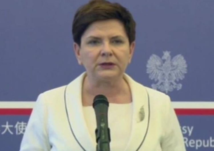  Premier Szydło w Pekinie: Polska jest postrzegana w Chinach jako brama do UE