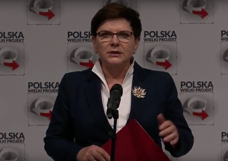 Premier Beata Szydło: Polska jest wielkim projektem, naszym wspólnym dziełem i odpowiedzialnością.