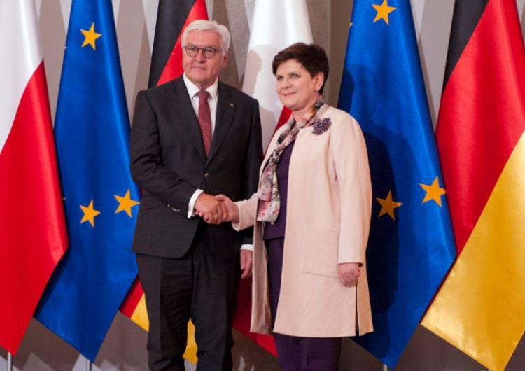  Spotkanie premier Beaty Szydło z prezydentem Niemiec