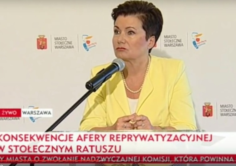 Gronkiewicz-Waltz nie chce słyszeć o referendum! "Wybrali mnie warszawiacy na całą kadencję"
