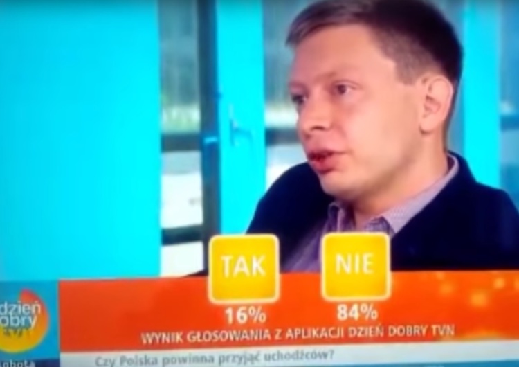  [video] Tomasz Samołyk komentuje miażdżące wyniki sondy n/t imigrantów w TVN. I nie tylko