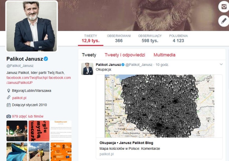 Takich komentarzy Janusz Palikot się nie spodziewał