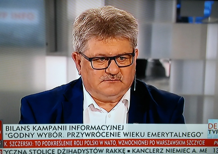 Anna Grabowska Tadeusz Majchrowicz w Debacie TVP Info: minimalny wiek emerytalny w konstytucji