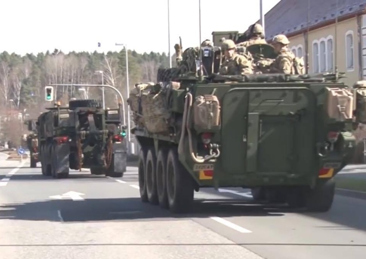 Międzynarodowe siły NATO ćwiczyły obronę tzw. przesmyku suwalskiego na granicy polsko-litewskiej