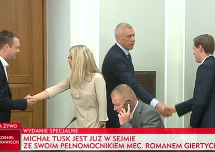 zrzut ekranu Michał Tusk przed komisją ds. Amber Gold:  Przyznanie, że nie pamiętam faktów, to też mówienie prawdy