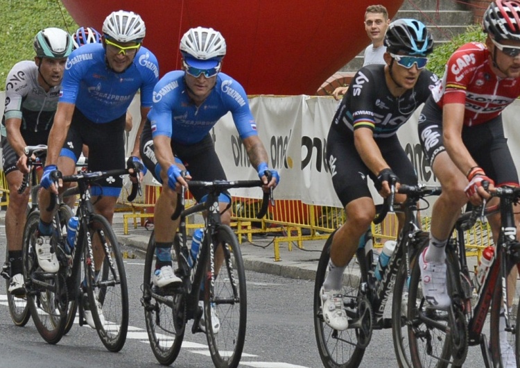 Michał Kwiatkowski, w czasie Tour de Pologne w 2016 roku Michała Kwiatkowskiego mistrzem Polski w jeździe indywidualnej na czas.