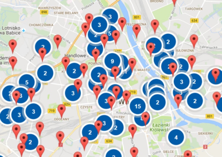 Dzień bez kompromitacji Nowoczesnej dniem straconym. Mapa Warszawy bez Rembertowa