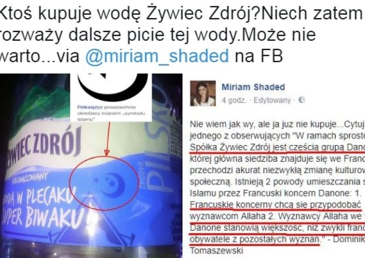  Islamski symbol na wodzie "Żywiec Zdrój"? Internauci: "nie będziemy kupować". Jest komentarz spółki 