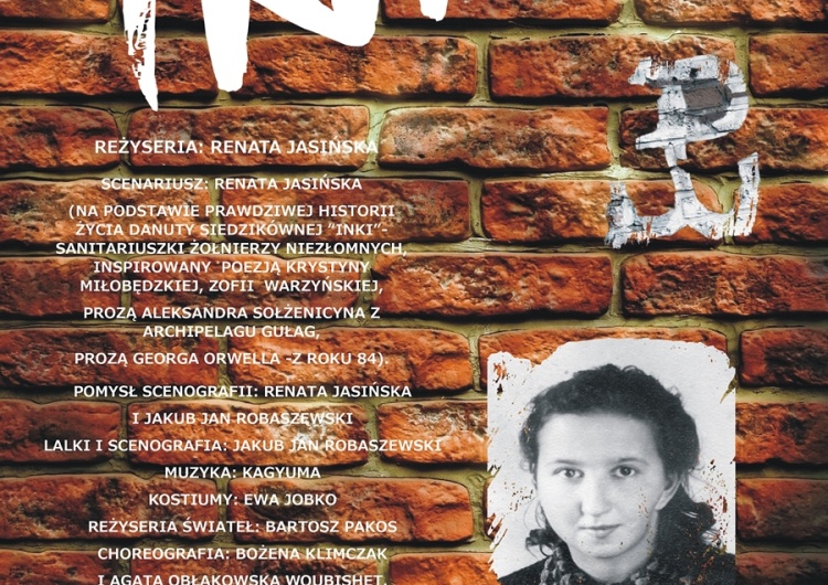 Wrocławski Teatr Arka zaprasza na spektakl "Inka" o Danucie Siedzikównej