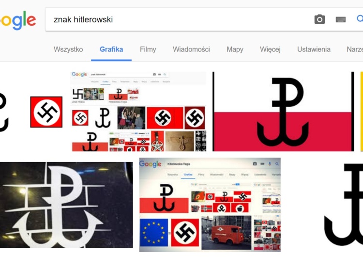 Dla Google znak Polski Walczącej ciągle jest znakiem "hitlerowskim"