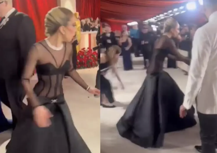 Lady Gaga Oscary 2023. Runął na ziemię. Interweniowała Lady Gaga [WIDEO]
