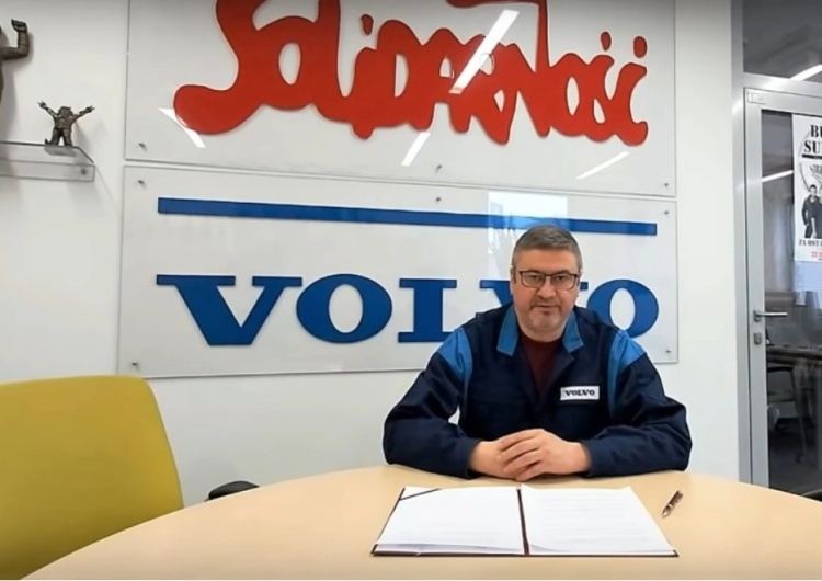  Bogusław Jurgielewicz, przewodniczący MOZ NSZZ „Solidarność” Pracowników Volvo Polska sp. z o.o. Volvo zamyka fabrykę autobusów. Bogusław Jurgielewicz, NSZZ 