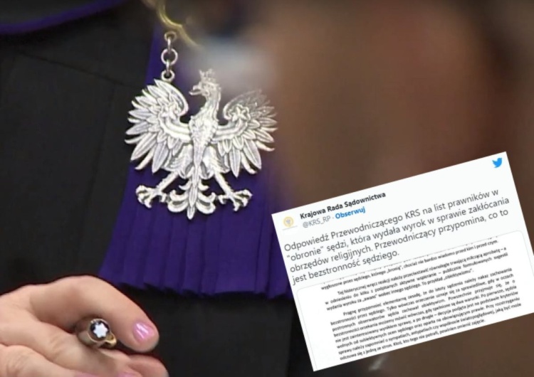 Stanęli „w obronie” sędzi, która uniewinniła zakłócających Mszę Świętą. Ta odpowiedź szefowej KRS im się nie spodoba