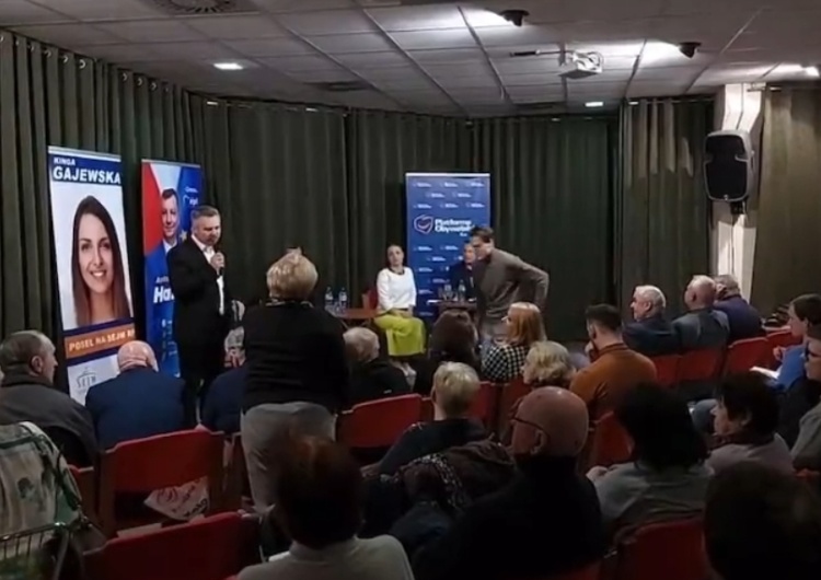 Spotkanie z politykami PO Starsza pani na spotkaniu z politykami PO zapytała o reparacje. Zobacz reakcję [WIDEO]