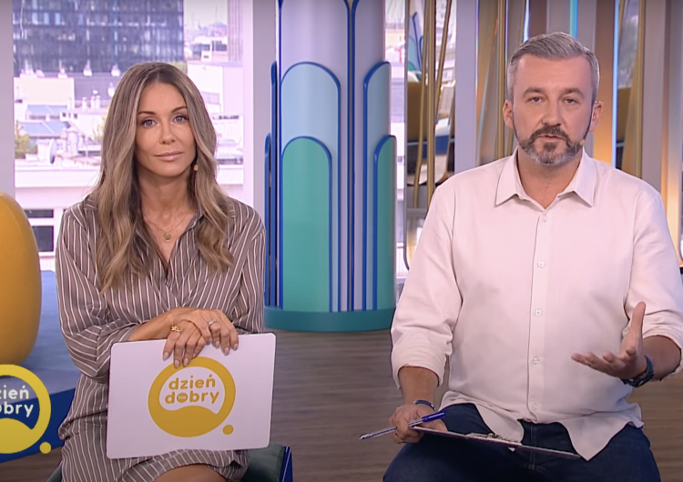Małgorzata Rozenek i Krzysztof Skórzyński Spięcie w Dzień Dobry TVN. Skórzynski zakpił z Rozenek, nerwowa reakcja prowadzącej