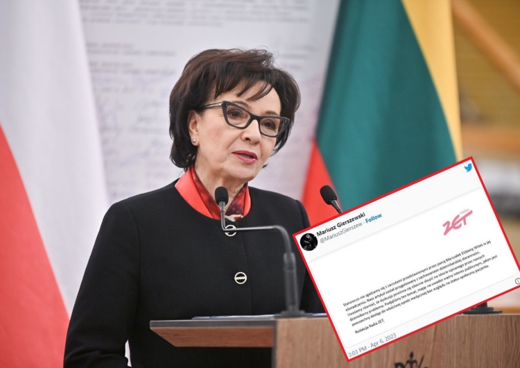 Marszałek Sejmu Elżbieta Witek Dziennikarze Radia ZET wydali oświadczenie w związku ze sprawą męża marszałek Witek