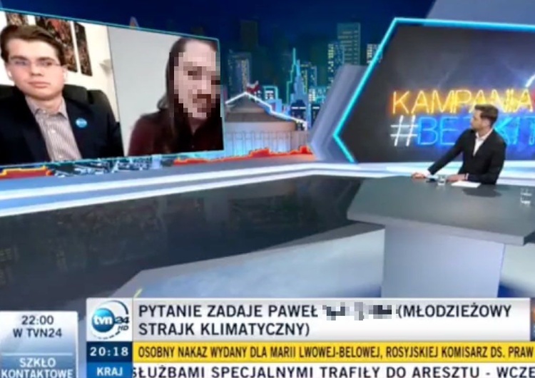  Wskazywany nieoficjalnie przez media jako sprawca zniszczenia pomnika JPII był gościem TVN24 [WIDEO]