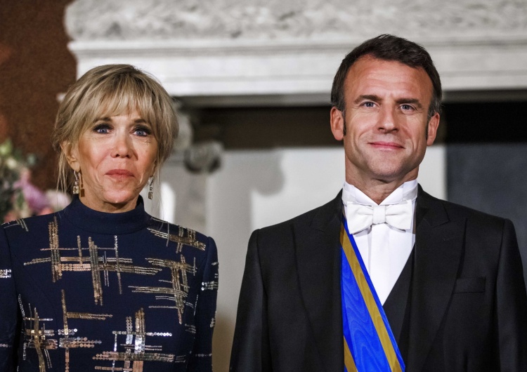 Emmanuel Macron z małżonką Brigitte Macron Macron mówił o „strategicznej autonomii” Europy. Teraz tłumaczy, o co mu chodziło