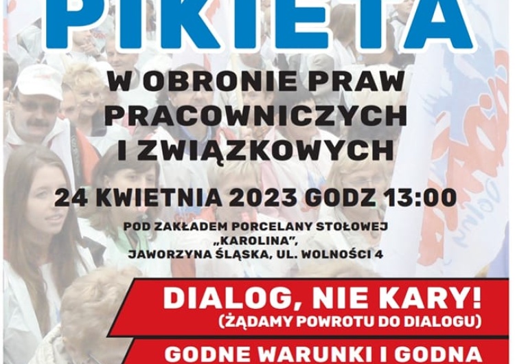 Solidarność zapowiada pikietę pod ZPS