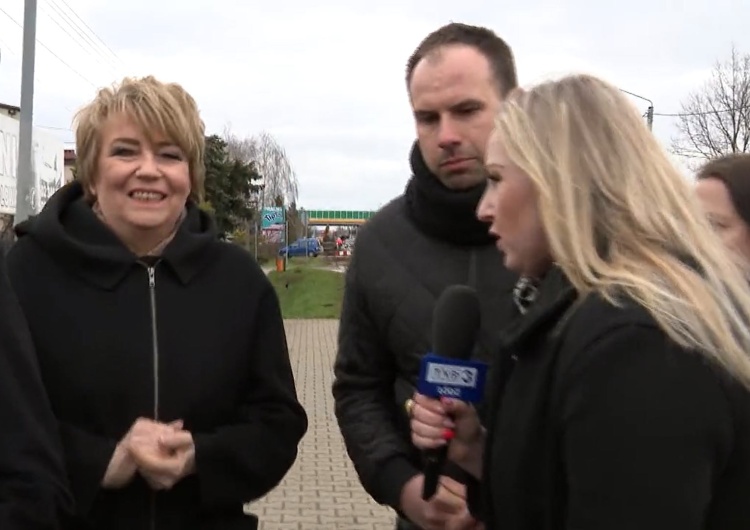 Hanna Zdanowska i dziennikarka TVP 3 Łódź