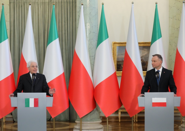 Sergio Mattarelli i Andrzej Duda Prezydent Włoch w Polsce. „W tej sprawie mamy jedno stanowisko” 