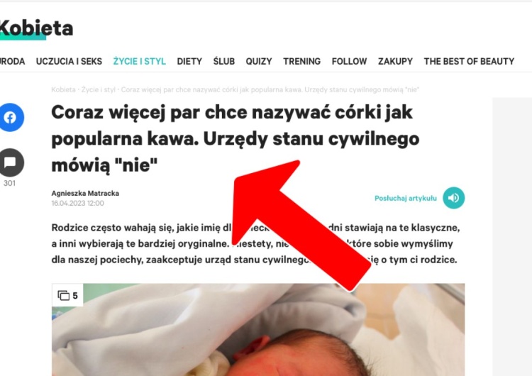 Artykuł opublikowany w serwisie Gazeta.pl Rodzice coraz częściej chcą nadawać imię „Inka”. Gazeta.pl dziwi się popularności „nazwy kawy”