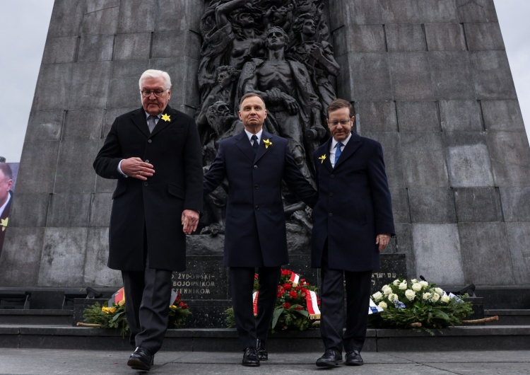 WARSZAWA 80. ROCZNICA POWSTANIA W GETCIE WARSZAWSKIM Prezydent Steinmeier: Straszliwe zbrodnie Niemców napawają mnie wstydem