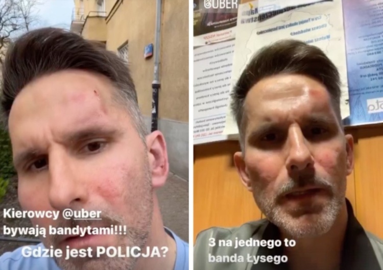 Pobity Marcin Bosak Po pobiciu znanego aktora. Mamy oświadczenie firmy Uber