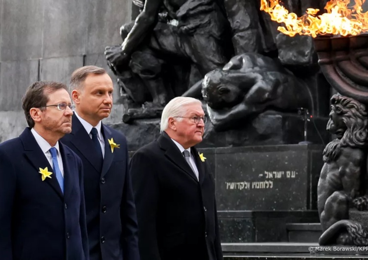 Prezydent Izraela Isaac Herzog, Prezydent RP Andrzej Duda i prezydent RFN Frank Walter Steinmeier Paweł Jędrzejewski: Za co prezydentowi Niemiec nie wolno prosić o przebaczenie, a za co powinien