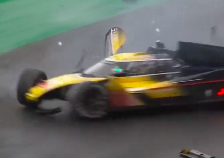 Makabryczny wypadek na torze Spa-Francorchamps Makabryczny wypadek na słynnym torze. Z samochodu niemal nic nie zostało [WIDEO]