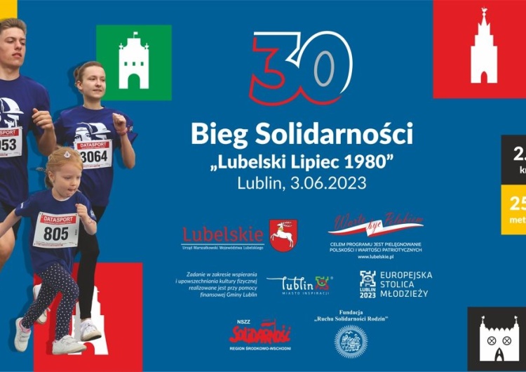 Zbliża się jubileuszowy 30. Bieg Solidarności „Lubelski Lipiec 1980”