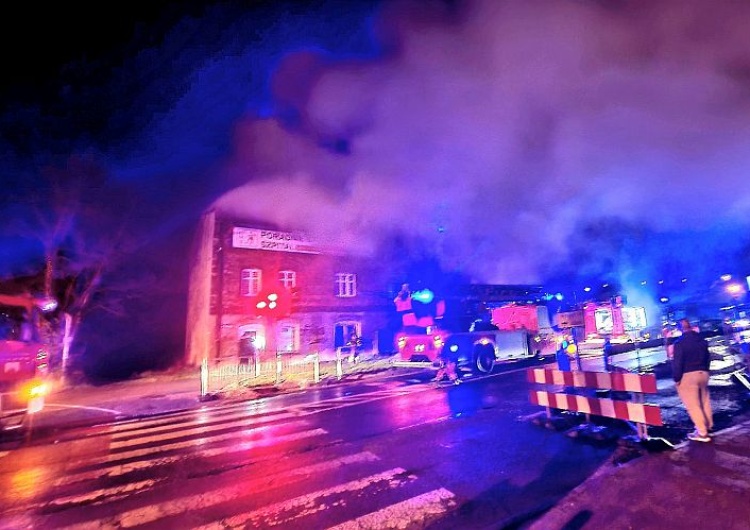 Płonący budynek Policja nie tropi podpalacza budynku, bo spółka nie wnioskuje o ściganie