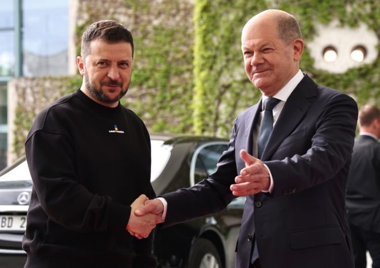 Wołodymyr Zełenski i Olaf Scholz Zełenski przyjechał do Berlina. „Niemcy pokazały, że są naszym prawdziwym przyjacielem”
