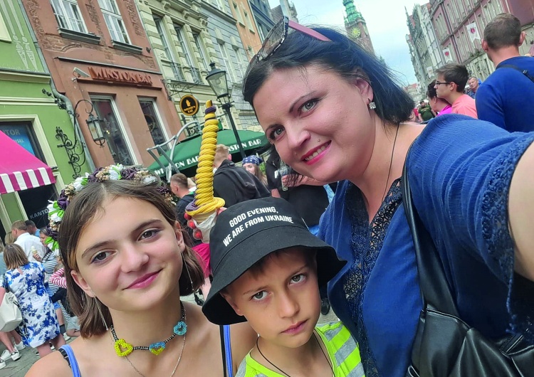 Swietłana, jej 12-letnia córka Dasza i 8-letni syn Pasza